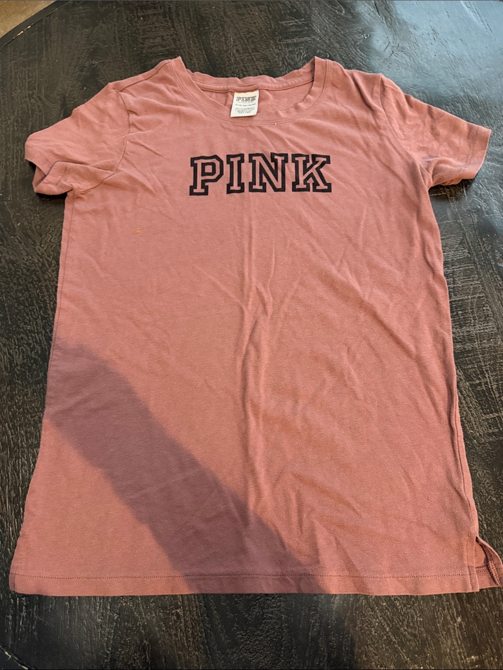 PINK Victoria's Secret Mauve Crewneck Tee